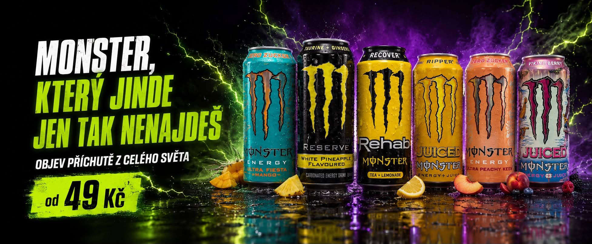 Monster Energy – výběr příchutí