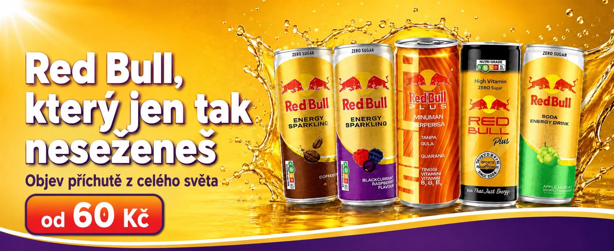 Red Bull – výběr speciálních příchutí